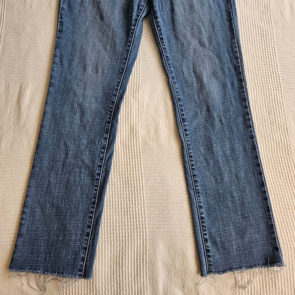 Levis 724 High Rise Straight Raw Hem Jeans Denim Skater Streetwear Women Size 30 - Picture 5 of 11